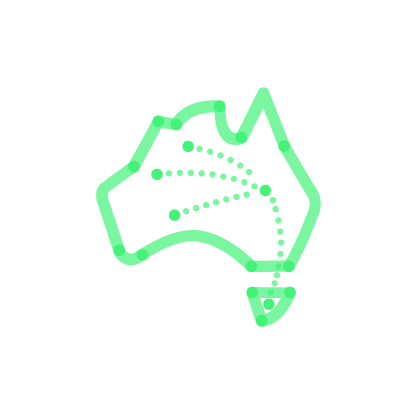 Australia map icon